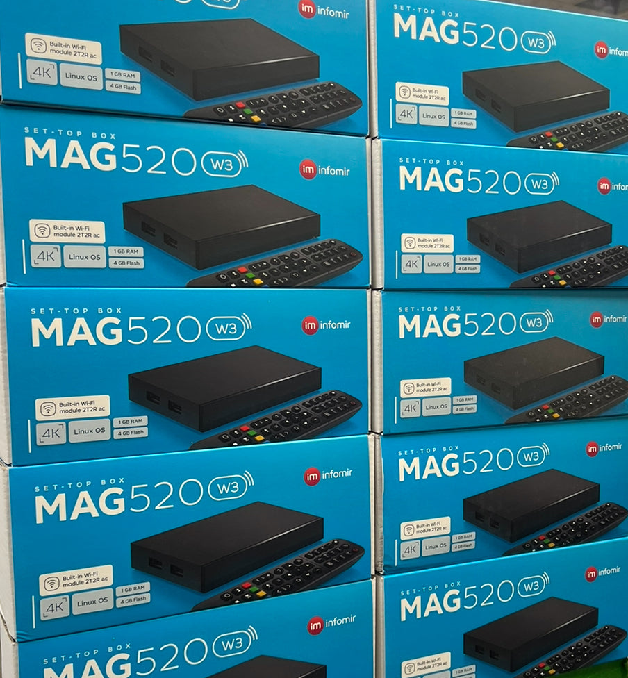 INFOMIR MAG-520 W3 WITH WIFI SET TOP BOX ( 10*1 ) – Angel Electronics