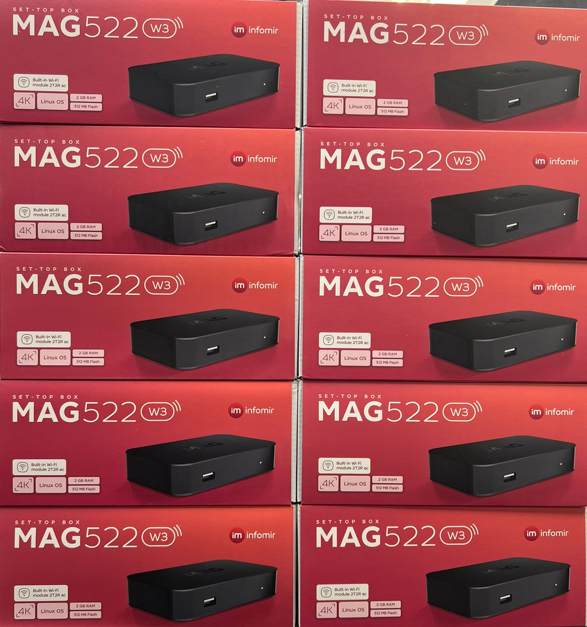 INFOMIR MAG-522 W3 WITH WIFI SET TOP BOX ( 10*1 ) – Angel Electronics