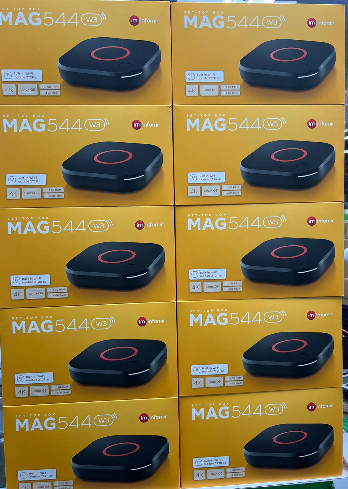 INFOMIR MAG-544 W3 WITH WIFI SET TOP BOX ( 10*1 ) – Angel Electronics