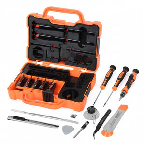 JAKEMY Tool Set / Tool Kit / Tool Box JM-8139 CR-V 47 in 1 Suction Cup / Sim Card Pin / Plastic Opening Tool / Stainless Knife / Metal Spudger / Curved Tweezers / Roller Opening Tool / Extension Bar / Magnetic Non-Slip Handle