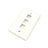 3 Port Keystone Wall Plate for RJ45 RJ11 RJ12 RCA F-Type Jack HDMI-USB-RCA- - White