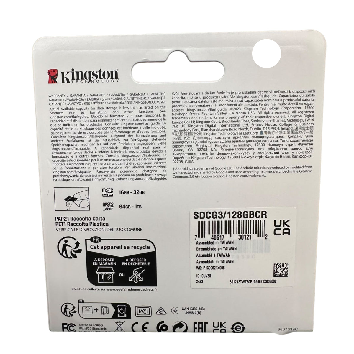 Kingston 128GB microSDXC Canvas Go! Plus Memory Card with SD Adapter, Up to 170MB/s, U3, V30, A2 (SDCG3/128GBCR)