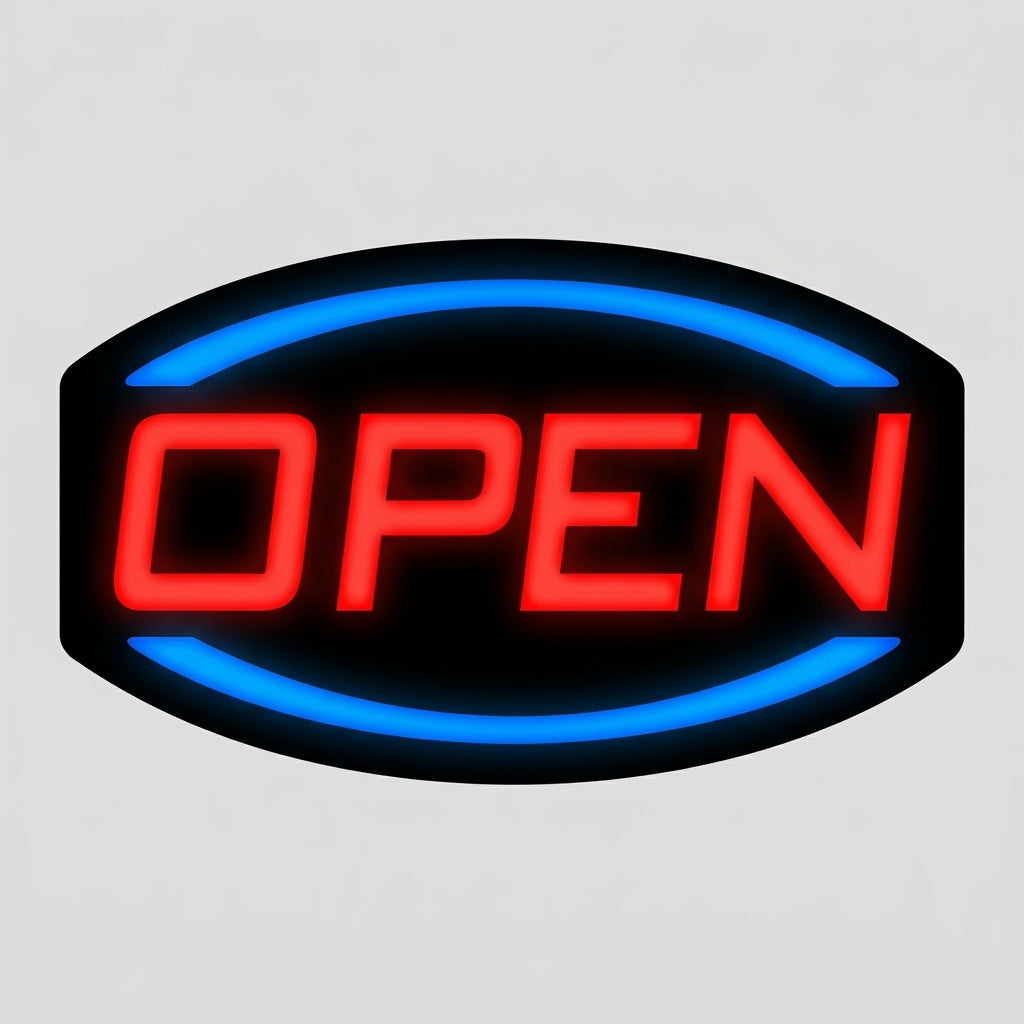 Eyeglass Sign Led LED Oval