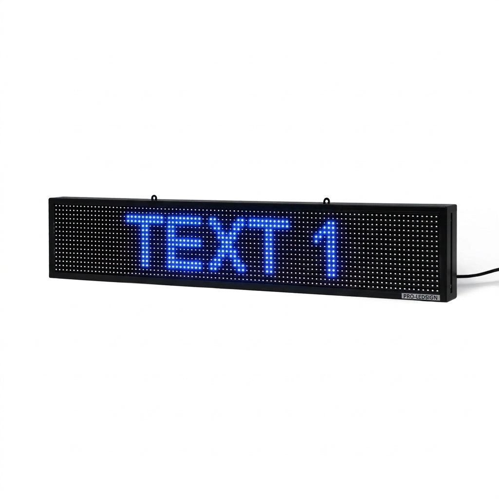 8" x 39" Ultra-Bright Red Programmable LED Storefront Sign - USB Control (Storefront Display)