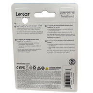 Lexar JumpDrive TwistTurn2 32GB USB 2.0 Flash Drive – Rotating Capless Design, Portable Data Storage