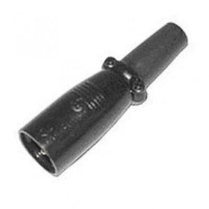 Black 3‑Pin Male XLR Connector – Solder Type