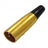 3‑Pin Male XLR Connectors – Silver & Gold Housing
