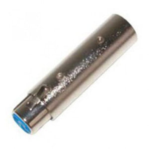 3‑Pin Female XLR to 3‑Pin Male XLR Connector (Silver Housing)