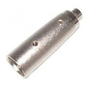 RCA Jack to 3‑Pin Male XLR Connector (Silver Housing)