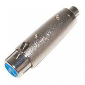 RCA Jack to 3‑Pin Female XLR Connector (Silver Housing)