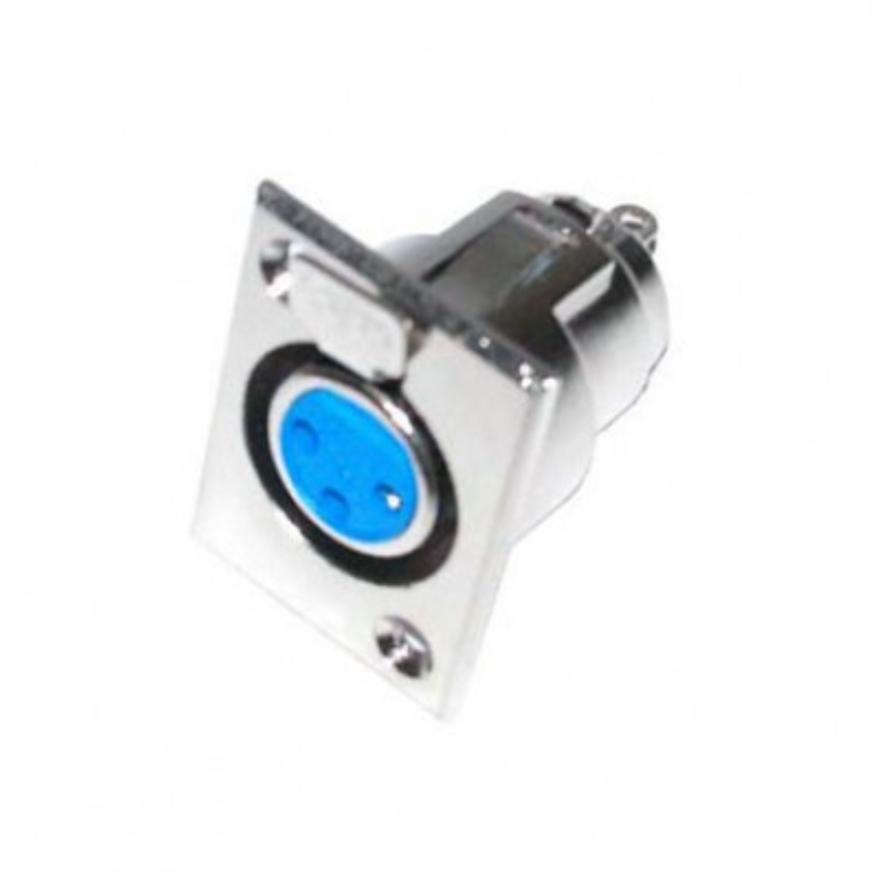 Chassis Mount 3Pin Female XLR Connector (Solder Type, Silver Housing)