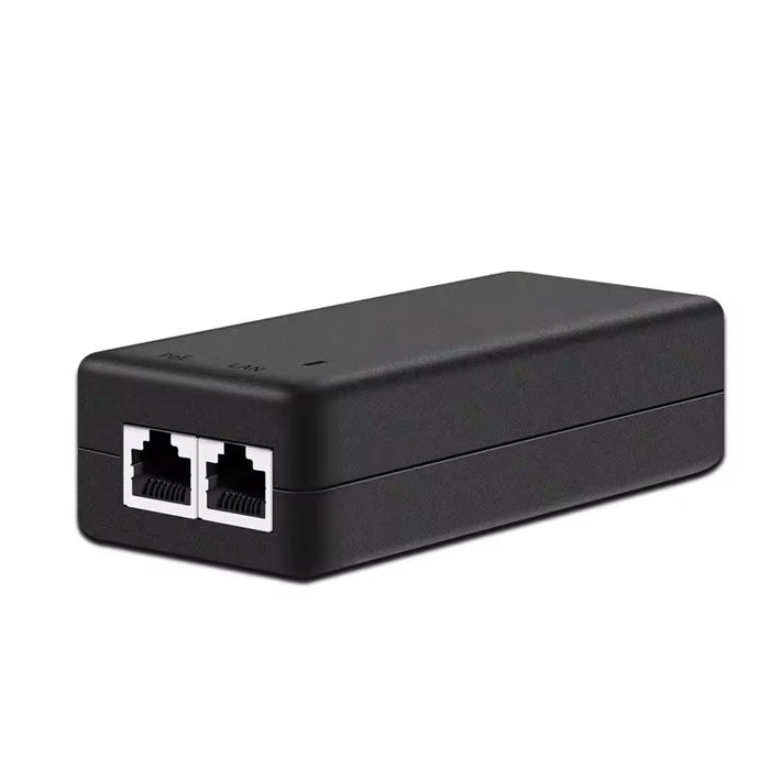 30W PoE+ Injector with 2.5 Gigabit ports Complies with IEEE802.3af/at standards