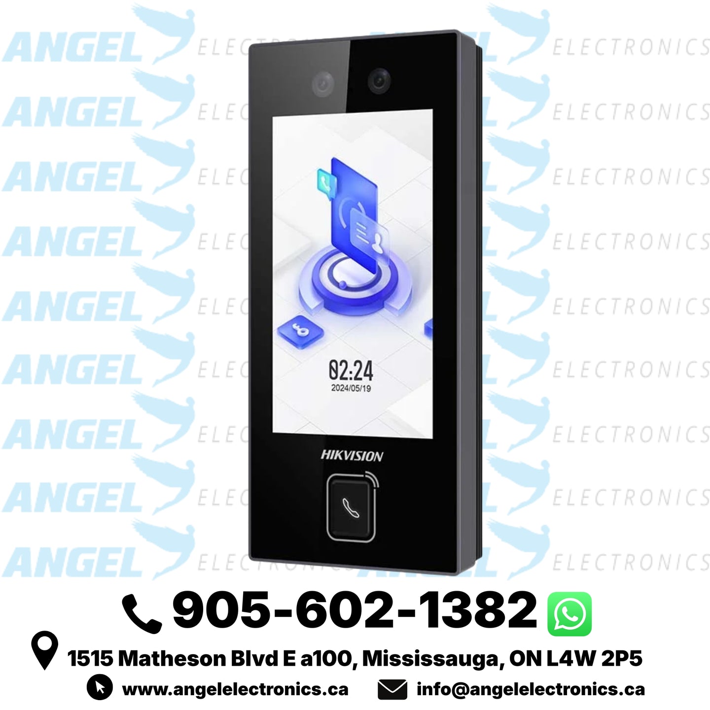 Hikvision DS-K1T344MBWX-E1 Value Series Face Recognition Terminal with Fingerprint, M1 Card, QR Code, Wi-Fi & PoE