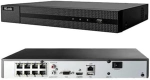 HiLook NVR-208MH-C/8P 8-Channel 4K NVR | 2 SATA interfaces for HDD Connection (up to 8 TB Capacity per HDD), H.265+ Compression