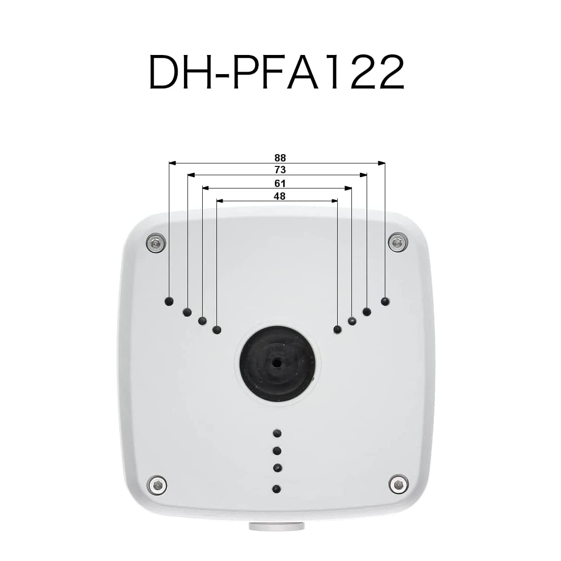 PFA122 Water-Proof Aluminum Junction Box for Dahua Bullet Security Cameras, White