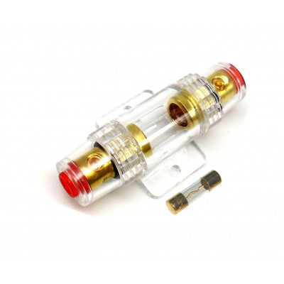 AGU Fuse Holder – Gold Plated, 4GA/8GA Power Wire Compatible