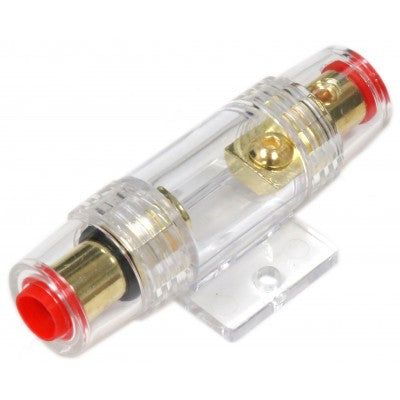 Mini ANL Fuse Holder – Gold Plated, 4GA/8GA Power Wire Compatible