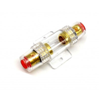 AGU Fuse Holder – Gold Plated, 4GA/8GA Power Wire Compatible