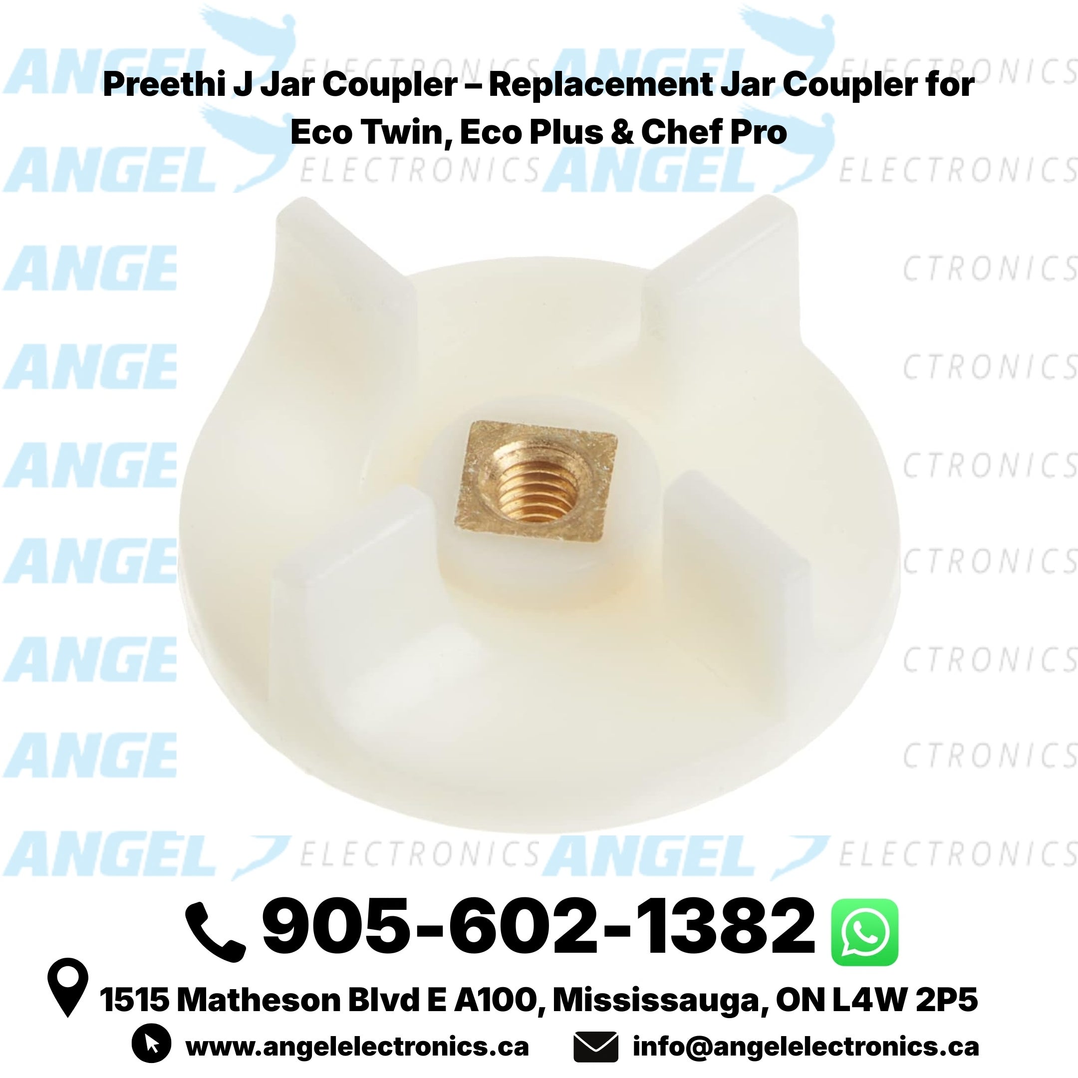 Preethi J Jar Coupler – Replacement Jar Coupler for Eco Twin, Eco Plus & Chef Pro