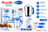 Preethi Blue Leaf Platinum Mixer Grinder, 110V For USA & Canada