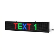 8x39 Multi-Color RGB LED Window Display Board - High Brightness, Custom Text & USB Control