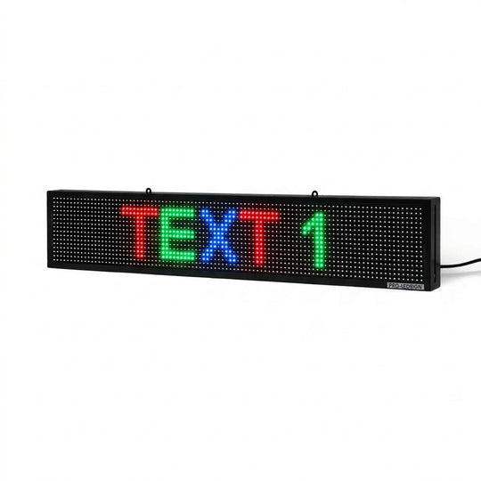 8x39 Multi-Color RGB LED Window Display Board - High Brightness, Custo ...