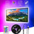 RGB LED TV Backlight Kit with USB Controller & Remote – 2 × 45cm + 2 × 80cm LED Strips, 15 Colours, 6500K White