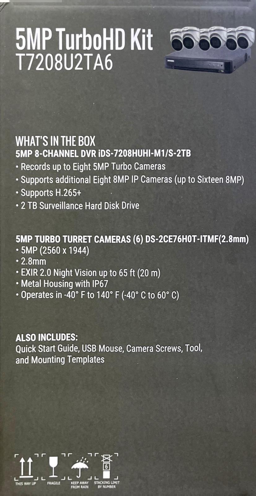 Hikvision T7208U2TA6 TurboHD 7-Piece Kit