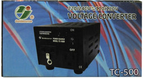GoldSource TC-500W Voltage Converter 220/240V to/from 110/120V, 500 Watts