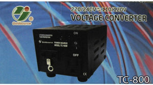 GoldSource TC-800W Voltage Converter 220/240V to/from 110/120V, 800 Watts