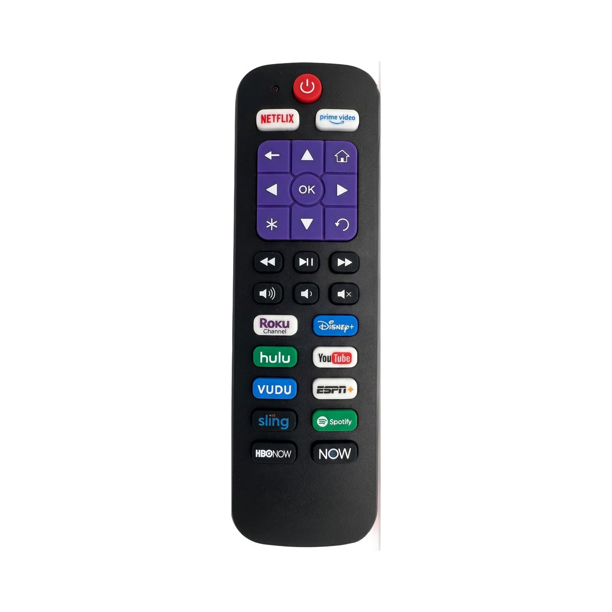 Universal Remote Control for Roku TV & Roku Streaming Player with Netflix, YouTube & Streaming Shortcuts