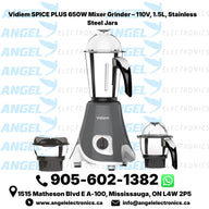 Vidiem SPICE PLUS 650W Mixer Grinder – 110V, 1.5L, Stainless Steel Jars