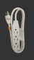 3‑Prong Indoor Extension Cord with Multiple Outlets