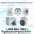 Custom Weatherproof Junction Box for Hikvision Turret ColorVu Cameras Only(Fits DS-2CD1347G2-LUF) – Available in White & Black