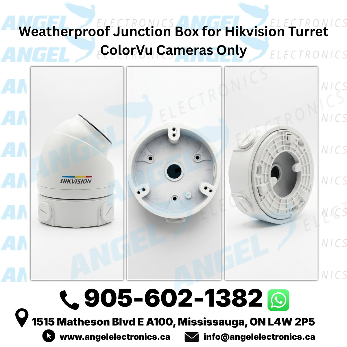 Custom Weatherproof Junction Box for Hikvision Turret ColorVu Cameras ...
