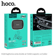 HOCO CA68 Super Magnetic Double Vent Car Phone Holder | Universal In-Car Mobile Mount