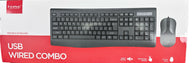 Marvo Touch Wisdom Wired USB Keyboard & Mouse Combo – Plug & Play for PC & Mac