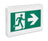 Running Man Hard‑Wired LED Exit Sign – Green, Plastic Housing