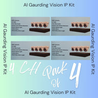 AI Guarding Vision 6MP Security System: 4/8/16 Channel NVR Kits with Active Deterrence Turret Cameras, Red/Blue Flashing Lights, Two-Way Audio, and 2TB/4TB HDD – Available in Black or White