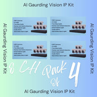 AI Guarding Vision 6MP Security System: 4/8/16 Channel NVR Kits with Active Deterrence Turret Cameras, Red/Blue Flashing Lights, Two-Way Audio, and 2TB/4TB HDD – Available in Black or White