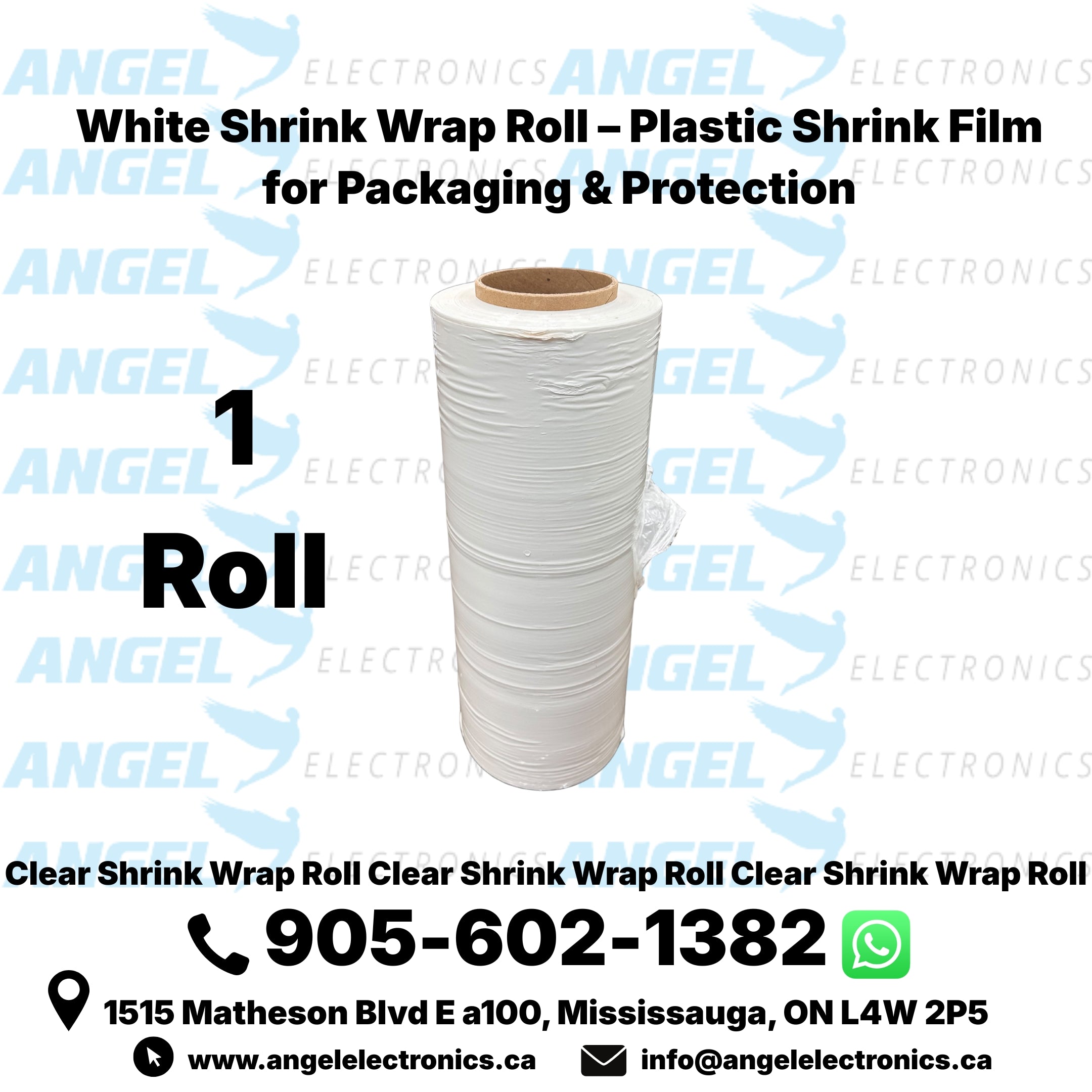 Shrink Wrap Roll – Clear, Black & White Plastic Shrink Film for Packaging & Protection