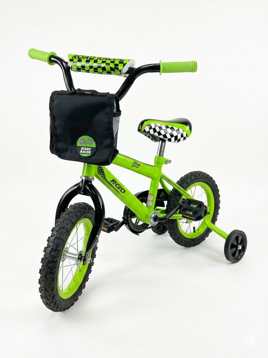 12" Road Racer Kids Bike – Lightweight Bicycle with Training Wheels
