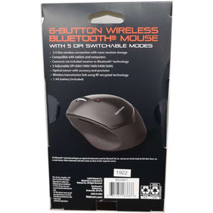 Blackweb 6-Button Bluetooth & Wireless Mouse (black color)