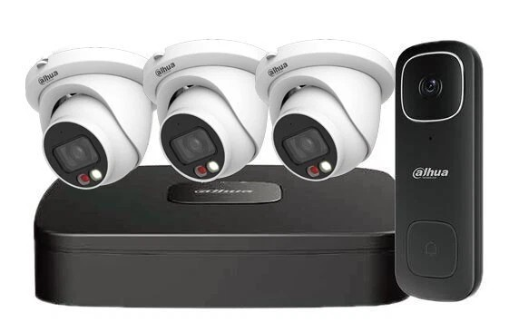 Dahua VU-MORE Color N444B42C-CAN 4-Channel Video Doorbell Security System - 2TB HDD