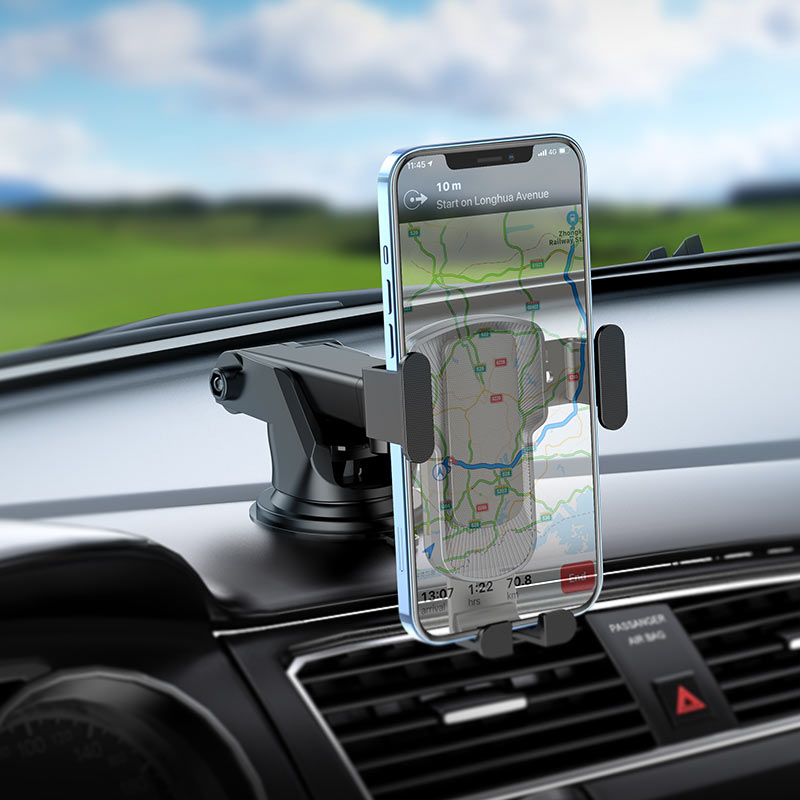 CA104 Telescopic Car Phone Holder | Windshield & Dashboard Mount for 4.5–7 Inch Smartphones