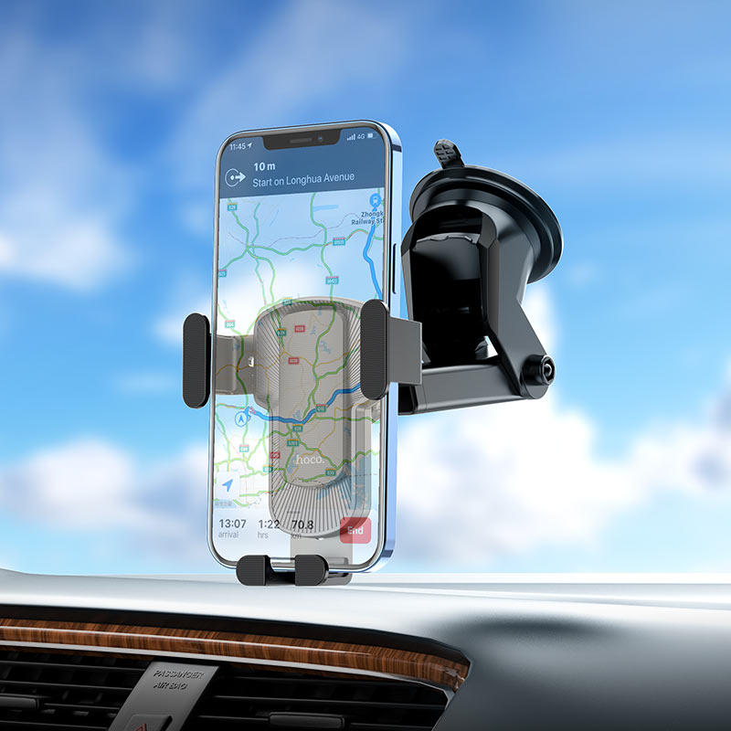 CA104 Telescopic Car Phone Holder | Windshield & Dashboard Mount for 4.5–7 Inch Smartphones