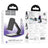 HD8 Blackfish Foldable Desktop Phone Holder Stand | Adjustable Tabletop Mobile Stand for 4.5–7 Inch Smartphones (Black / White)