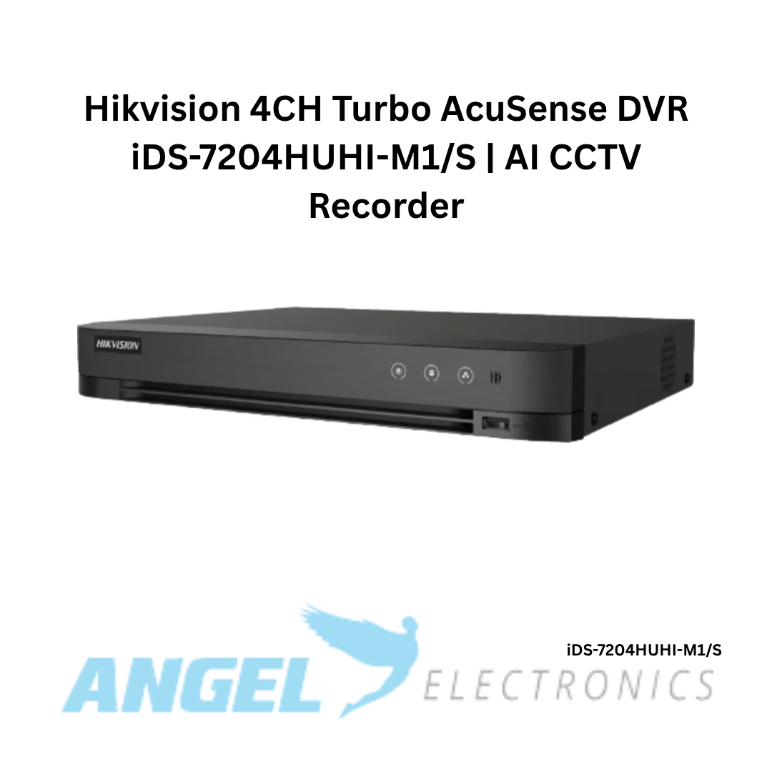 Hikvision 4 Channel Turbo AcuSense DVR iDS-7204HUHI-M1/S – AI CCTV Recorder