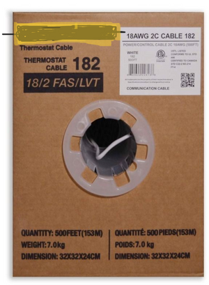 POWER CONTROL CABLE CBL-182-1000 Stranded