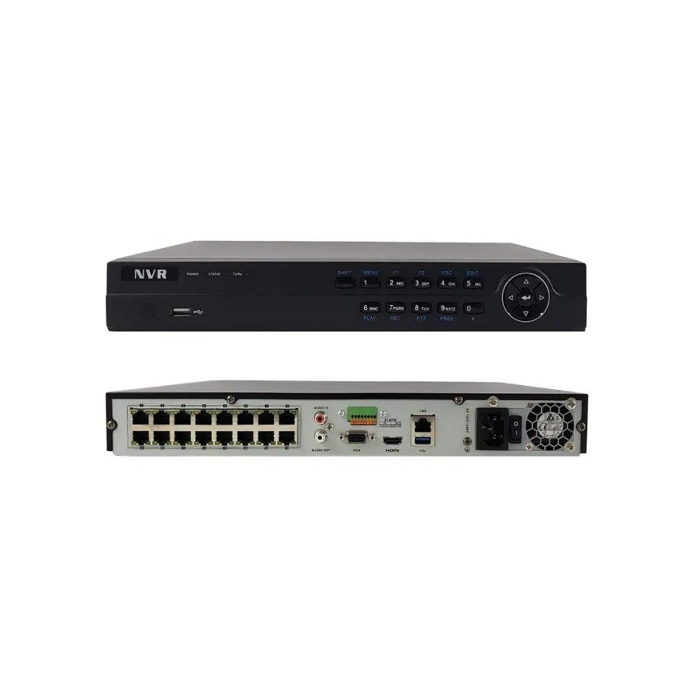 OEM HIKVISION 4K Resolution – Integrated POE – 1U 16-Channel Embedded Plug & Play